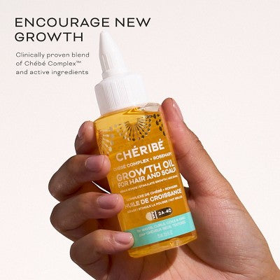 Cheribe Hair + Scalp Growth Oil with Chebe Complex + Rosemary Lightweight - New This is Beauty US