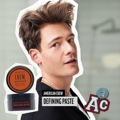 American Crew Men's Medium Hold and Low Shine Hair Defining Hair Gel Paste 3oz - Imperfect Container This is Beauty US