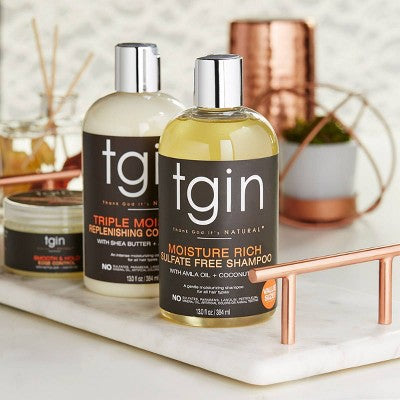 TGIN Moisture Rich Shampoo For Natural Hair with Amla Oil and Coconut Oil 13 fl oz - Imperfect Container This is Beauty US