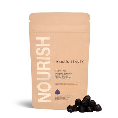 Imarais Beauty Nourish Haircare Gummies Vegan and Sugar-Free 30ct - Imperfect Container This is Beauty US