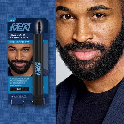 Just For Men 1-Day Beard & Brow Color Black - Missing Box This is Beauty US