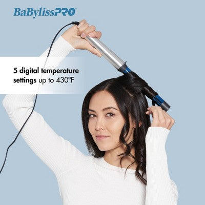 BaBylissPRO Nano Titanium Curling Wand Blue  - Imperfect Box This is Beauty US