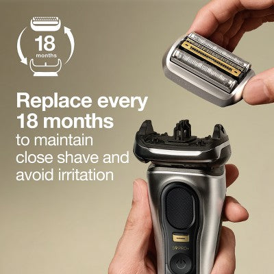 Braun Electric Shaver Replacement Head Silver - New This is Beauty US