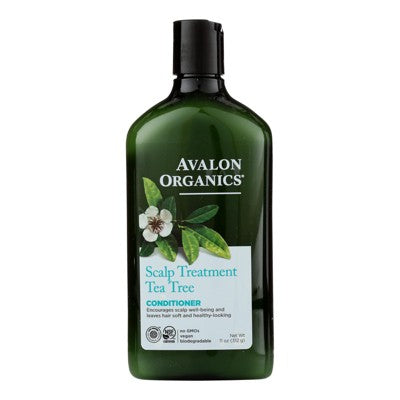 Avalon Organics Scalp Treatment Tea Tree Conditioner 11 oz - Imperfect Container This is Beauty US