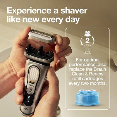 Braun Electric Shaver Replacement Head Silver - New This is Beauty US