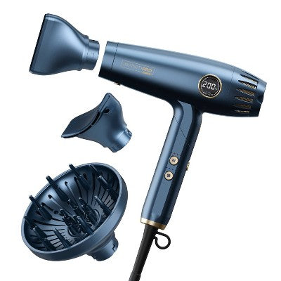 InfinitiPRO by Conair DigitalAIRE Folding Handle Hair Dryer Blue 1875 Watts - Imperfect Box This is Beauty US