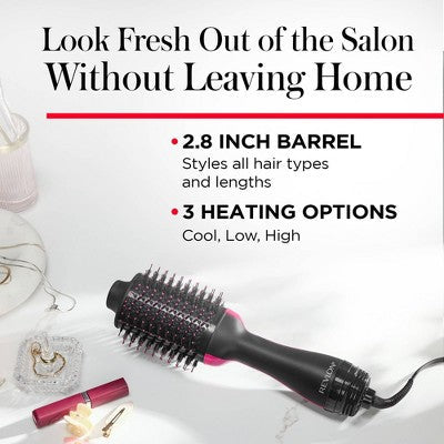 Revlon One-Step Volumizer Hair Dryer and Hot Air Brush Black - Imperfect Box This is Beauty US
