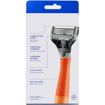 Harry's Original Razor Handle for Men with 5 Razor Blade Cartridges - New This is Beauty US