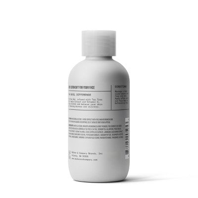 Bevel Men's Face Gel with Tea Tree Oil; Vitamin C 4 fl oz - Imperfect Container This is Beauty US