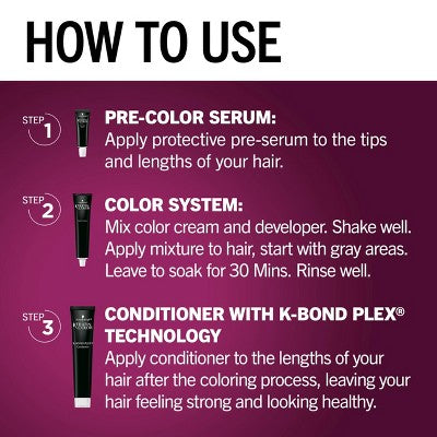 Schwarzkopf Keratin Permanent Hair Color Ruby Noir 2.08 fl oz - New This is Beauty US
