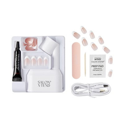 KISS Products Salon X-tend LED Soft Gel System Pure Fake Nails - Imperfect Box This is Beauty US