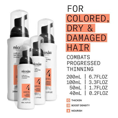 Nioxin System 4 Hair Treatment 3.3 fl oz - New This is Beauty US
