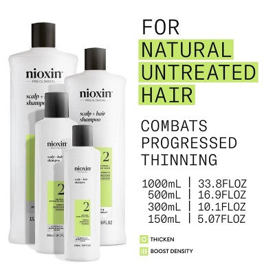 Nioxin System 2 Shampoo Cleanser 10.1 fl oz - New This is Beauty US