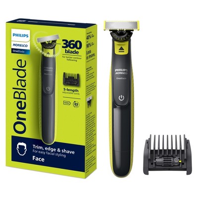 Philips Norelco OneBlade 360 Face Rechargeable Men's Electric Shaver and Trimmer QP2724/70 - Imperfect Box This is Beauty US