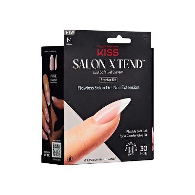 KISS Products Salon X-tend LED Soft Gel System Pure Fake Nails - Imperfect Box This is Beauty US