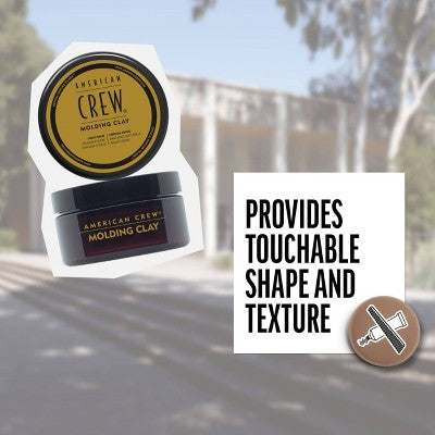 American Crew Men's Strong Hold and Medium Shine Hair Styling Molding Clay 3oz - New This is Beauty US