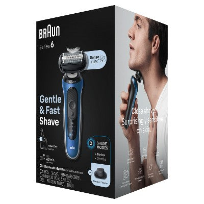 Braun Series 6-6172cc Rechargeable Wet & Dry Shaver + Smart Care Center - New This is Beauty US