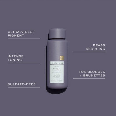 Kristin Ess Color Safe Purple Shampoo + Signature Conditioner Set 20 fl oz - New This is Beauty US