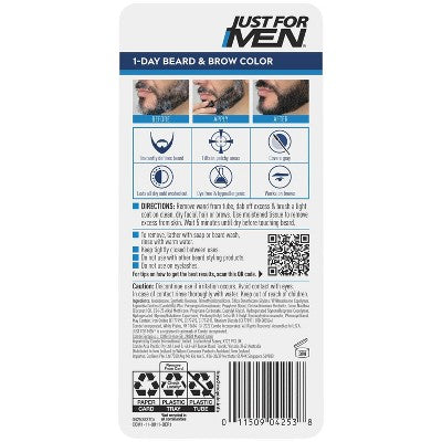 Just For Men 1-Day Beard &  Brow Color Dark Brown - New This is Beauty US