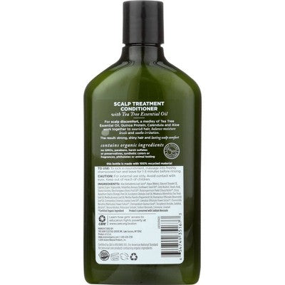 Avalon Organics Scalp Treatment Tea Tree Conditioner 11 oz - Imperfect Container This is Beauty US