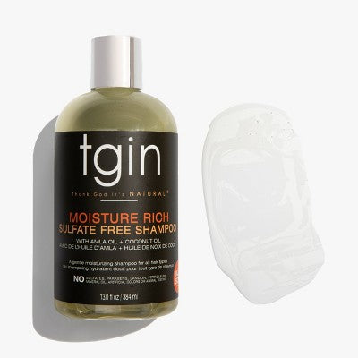 TGIN Moisture Rich Shampoo For Natural Hair with Amla Oil and Coconut Oil 13 fl oz - Imperfect Container This is Beauty US