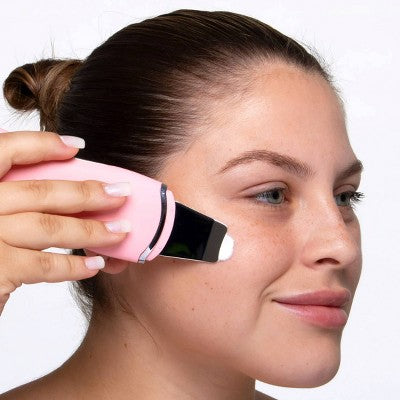 Spa Sciences LELA Ultrasonic Skin Scrubber Spatula Pink - New This is Beauty US