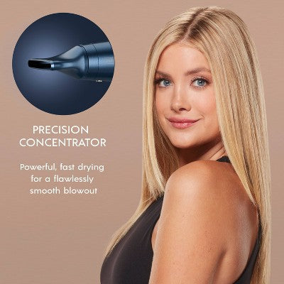InfinitiPRO by Conair DigitalAIRE Folding Handle Hair Dryer Blue 1875 Watts - Imperfect Box This is Beauty US