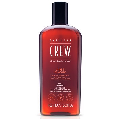 American Crew 3-in-1 Shampoo, Conditioner and Body Wash 15.2 fl oz - Imperfect Container This is Beauty US