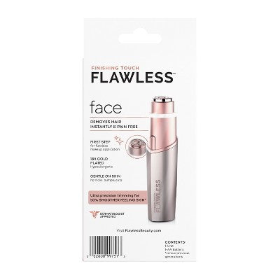 Finishing Touch Flawless Facial Hair Remover Electric Razor for Women Coral - Imperfect Box This is Beauty US