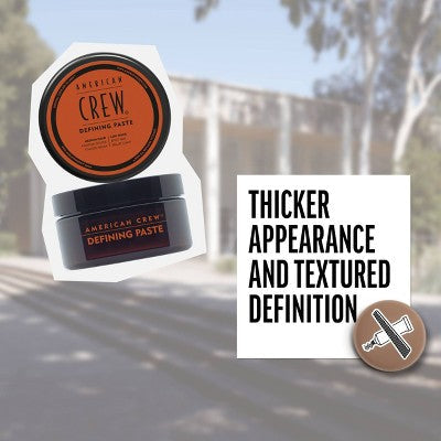 American Crew Men's Medium Hold and Low Shine Hair Defining Hair Gel Paste 3oz - Imperfect Container This is Beauty US
