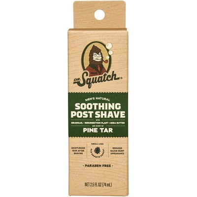 DR. SQUATCH Men's Natural Soothing Post Shave Pine Tar 2.5 fl oz - Imperfect Box This is Beauty US
