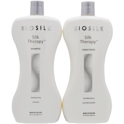 Biosilk Therapy Shampoo Conditioner 68 fl oz/2pc - Imperfect Container This is Beauty US