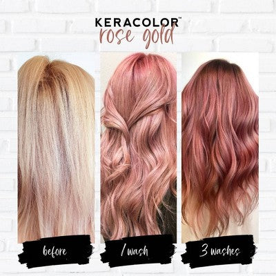 Keracolor Color + Clenditioner Temporary Hair Color Rose Gold 12 fl oz - Imperfect Container This is Beauty US