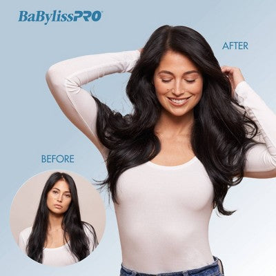 BaBylissPRO Nano Titanium 2.5 Oval Ionic Hot Air Brush Blue 600W - Imperfect Box This is Beauty US