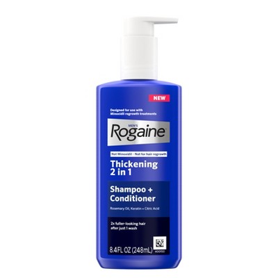 Rogaine 2-in-1 Thickening Shampoo and Conditioner Hair Regrowth Treatment Cream 8.4 fl oz - New This is Beauty US