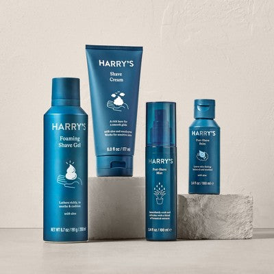 Harry's Men's Foaming Shave Gel with Aloe 6.7oz/2pk - Imperfect Box This is Beauty US