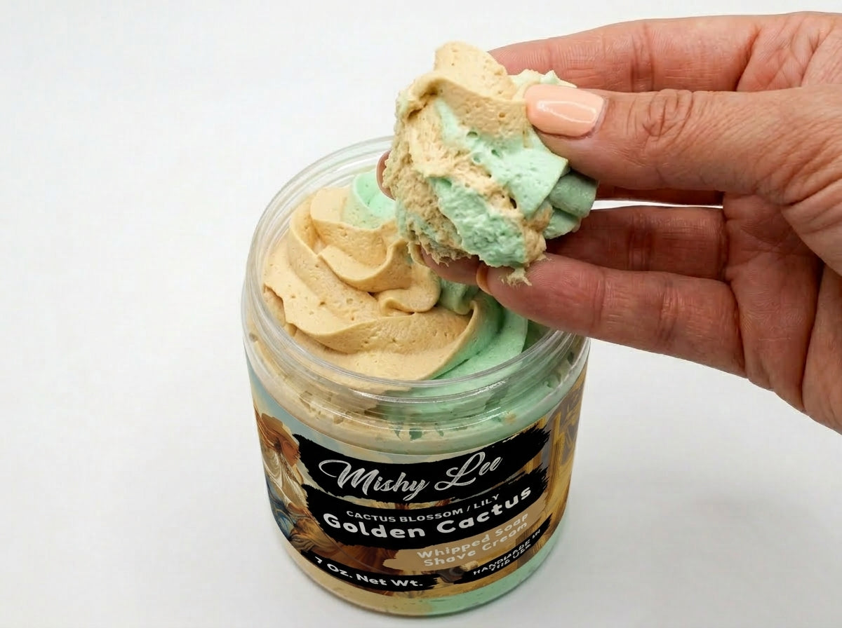 Golden Cactus Whipped Soap and Shave Cream Mishy Lee Boutique