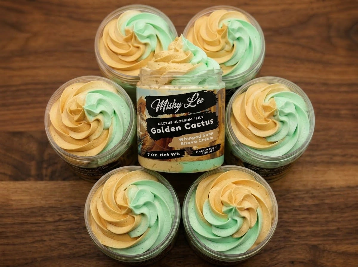 Golden Cactus Whipped Soap and Shave Cream Mishy Lee Boutique