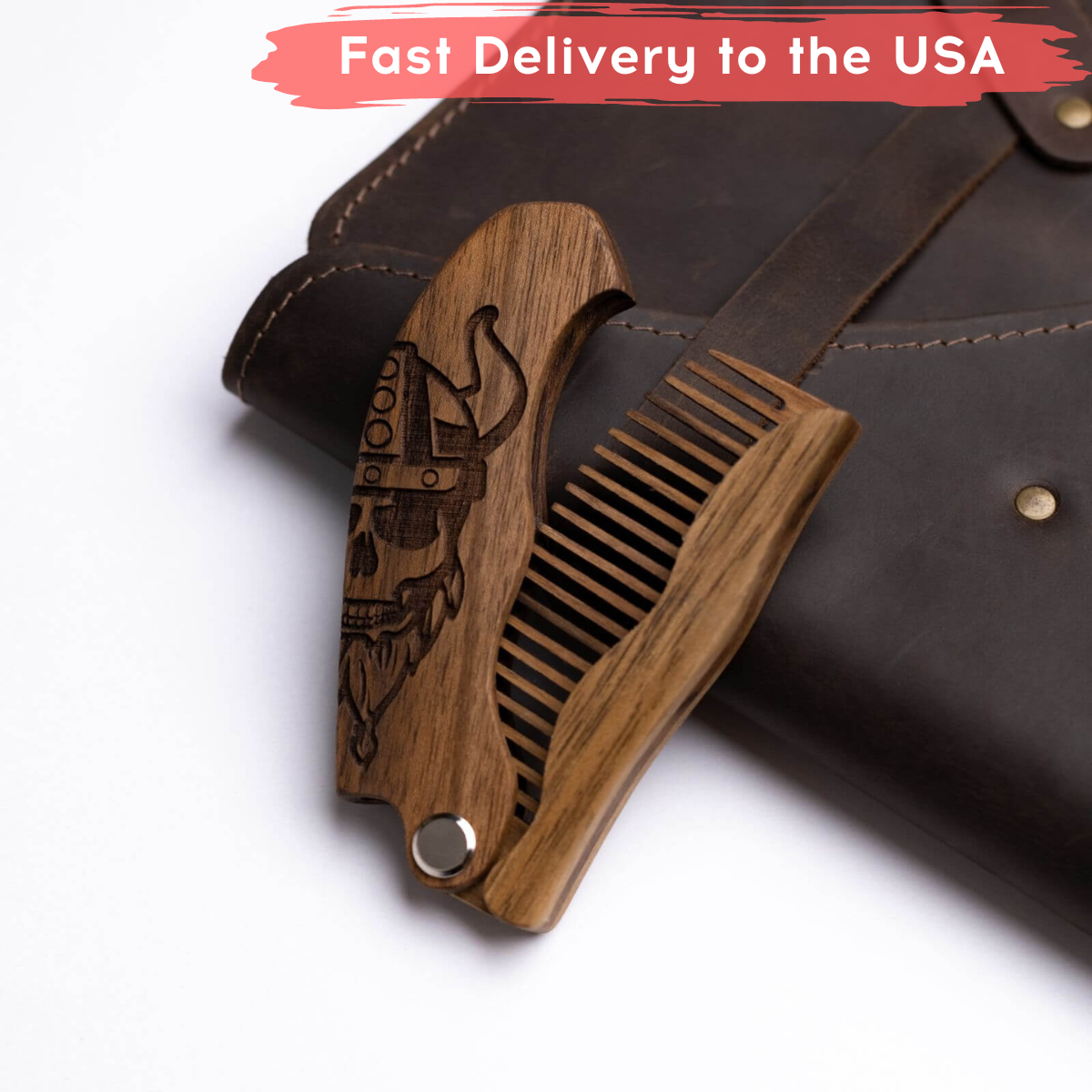 Wooden Beard Comb - Viking 🔥 (B2B) Enjoy The Wood B2B