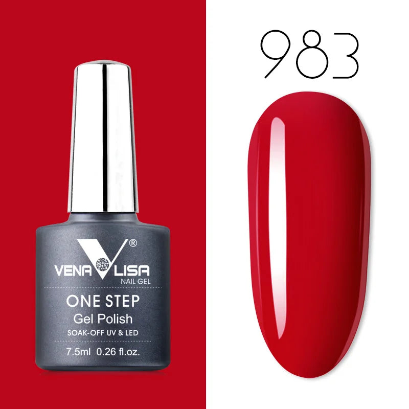 VENALISA 3-in-1 UV Gel Polish One-Step Gel Lacquer Organic Soak off Nail Art Varnish for LED/UV Light New Arrival Nail Salon Blushimmer
