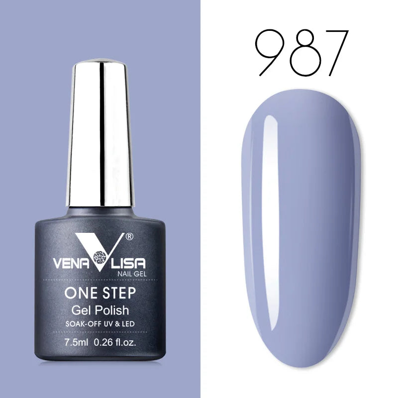 VENALISA 3-in-1 UV Gel Polish One-Step Gel Lacquer Organic Soak off Nail Art Varnish for LED/UV Light New Arrival Nail Salon Blushimmer