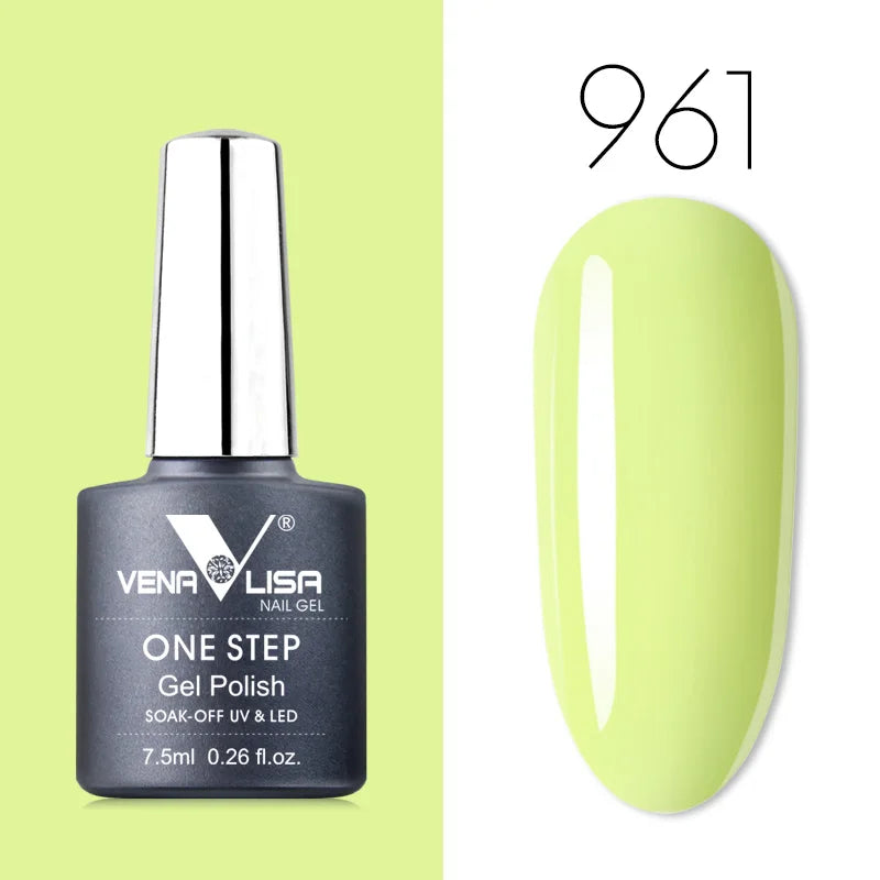 VENALISA 3-in-1 UV Gel Polish One-Step Gel Lacquer Organic Soak off Nail Art Varnish for LED/UV Light New Arrival Nail Salon Blushimmer