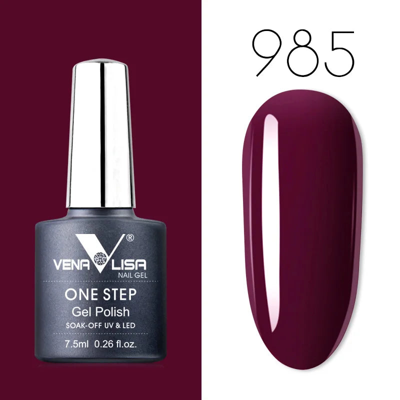VENALISA 3-in-1 UV Gel Polish One-Step Gel Lacquer Organic Soak off Nail Art Varnish for LED/UV Light New Arrival Nail Salon Blushimmer