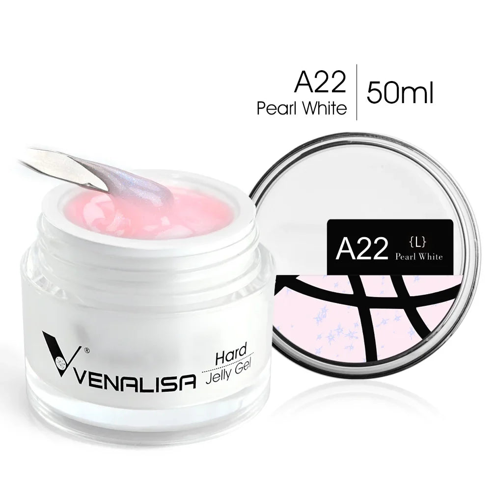 50ml TPO Free Jelly Nail Extension Gel Nail Builder French Nail Gum Venalisa Clear Natural Color Soak Off UV Construction Gel Blushimmer