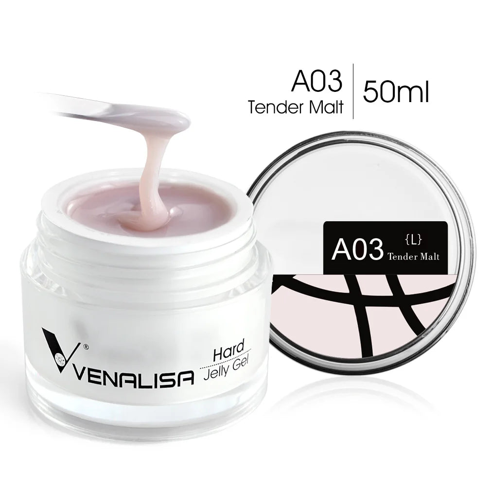50ml TPO Free Jelly Nail Extension Gel Nail Builder French Nail Gum Venalisa Clear Natural Color Soak Off UV Construction Gel Blushimmer