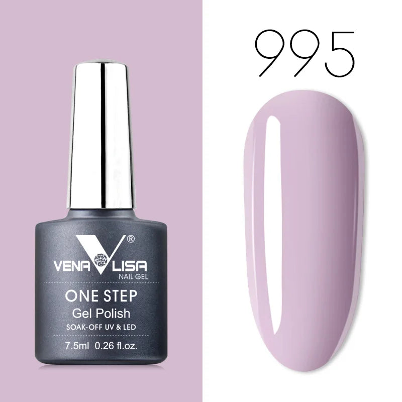 VENALISA 3-in-1 UV Gel Polish One-Step Gel Lacquer Organic Soak off Nail Art Varnish for LED/UV Light New Arrival Nail Salon Blushimmer