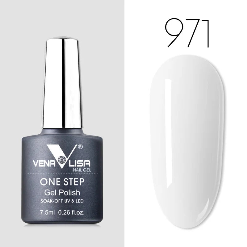 VENALISA 3-in-1 UV Gel Polish One-Step Gel Lacquer Organic Soak off Nail Art Varnish for LED/UV Light New Arrival Nail Salon Blushimmer