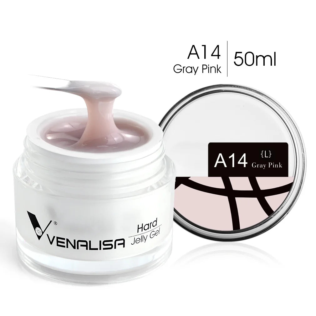 50ml TPO Free Jelly Nail Extension Gel Nail Builder French Nail Gum Venalisa Clear Natural Color Soak Off UV Construction Gel Blushimmer