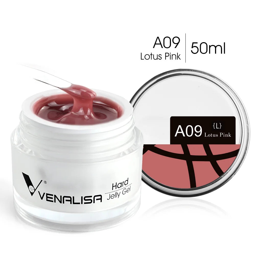 50ml TPO Free Jelly Nail Extension Gel Nail Builder French Nail Gum Venalisa Clear Natural Color Soak Off UV Construction Gel Blushimmer