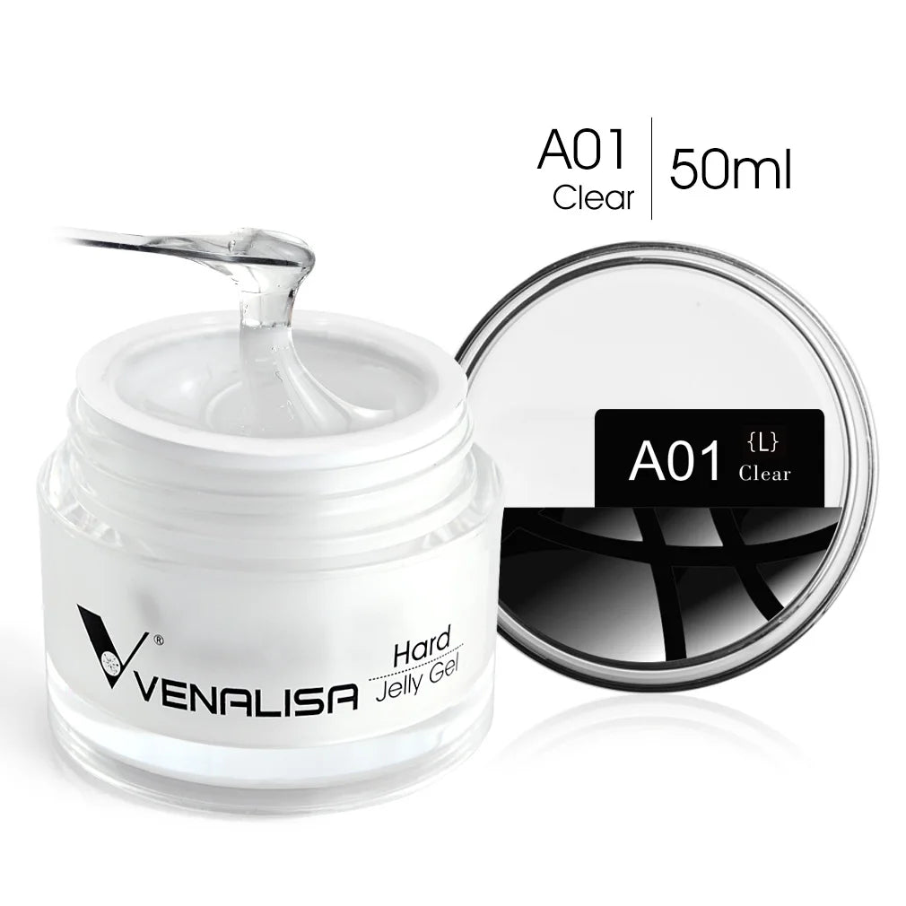 50ml TPO Free Jelly Nail Extension Gel Nail Builder French Nail Gum Venalisa Clear Natural Color Soak Off UV Construction Gel Blushimmer